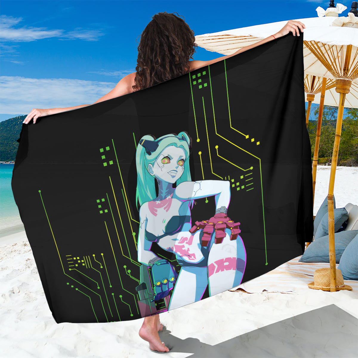 Cyberpunk Rebecca Sarong