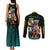 Cyberpunk David Martinez Couples Matching Tank Maxi Dress and Long Sleeve Button Shirt