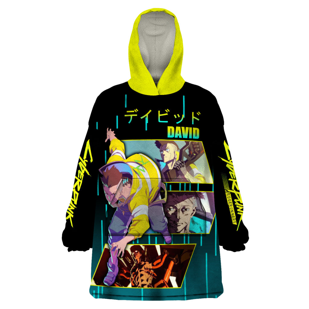 Cyberpunk David Martinez Wearable Blanket Hoodie