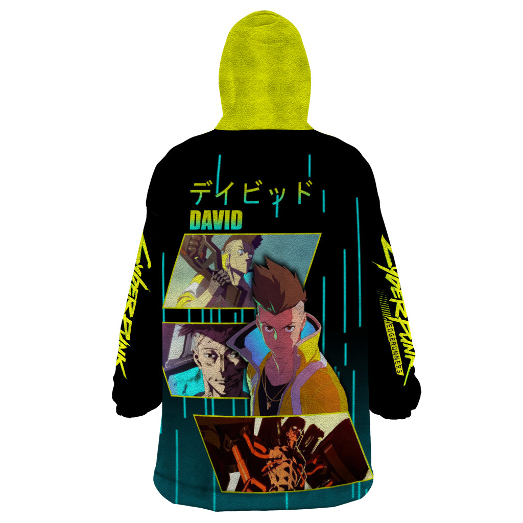 Cyberpunk David Martinez Wearable Blanket Hoodie