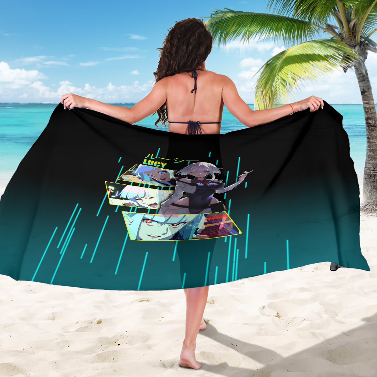 Cyberpunk Lucy Sarong
