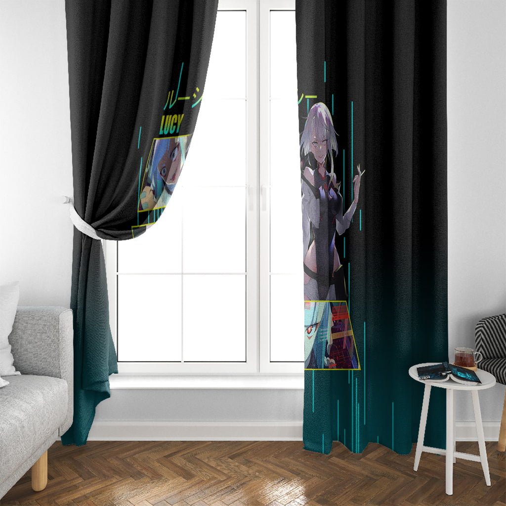 Cyberpunk Lucy Window Curtain