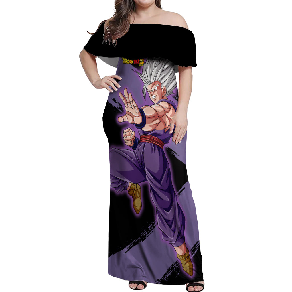 Gohan Beast - Dragon Ball Off Shoulder Maxi Dress