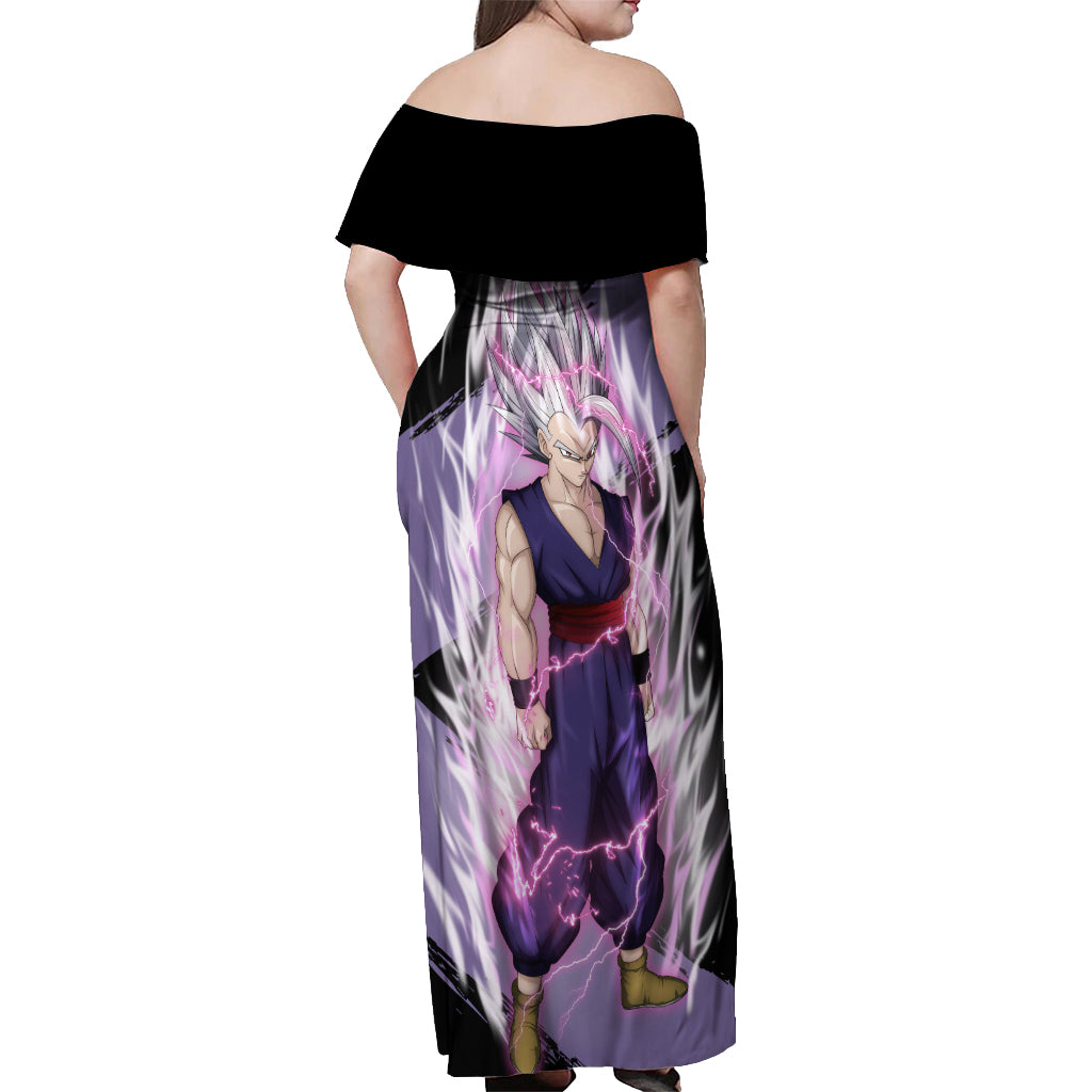 Gohan Beast - Dragon Ball Off Shoulder Maxi Dress