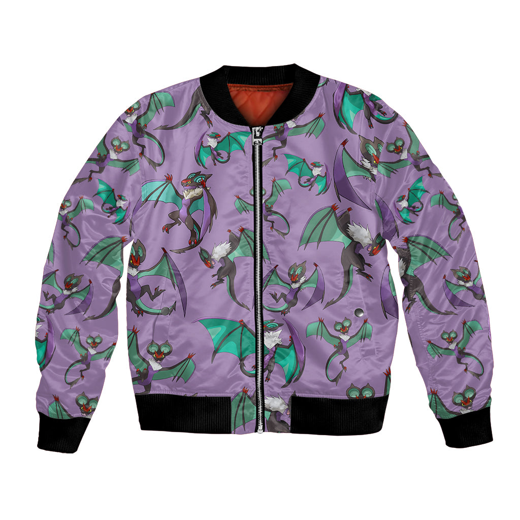 Noivern Pattern Style Bomber Jacket