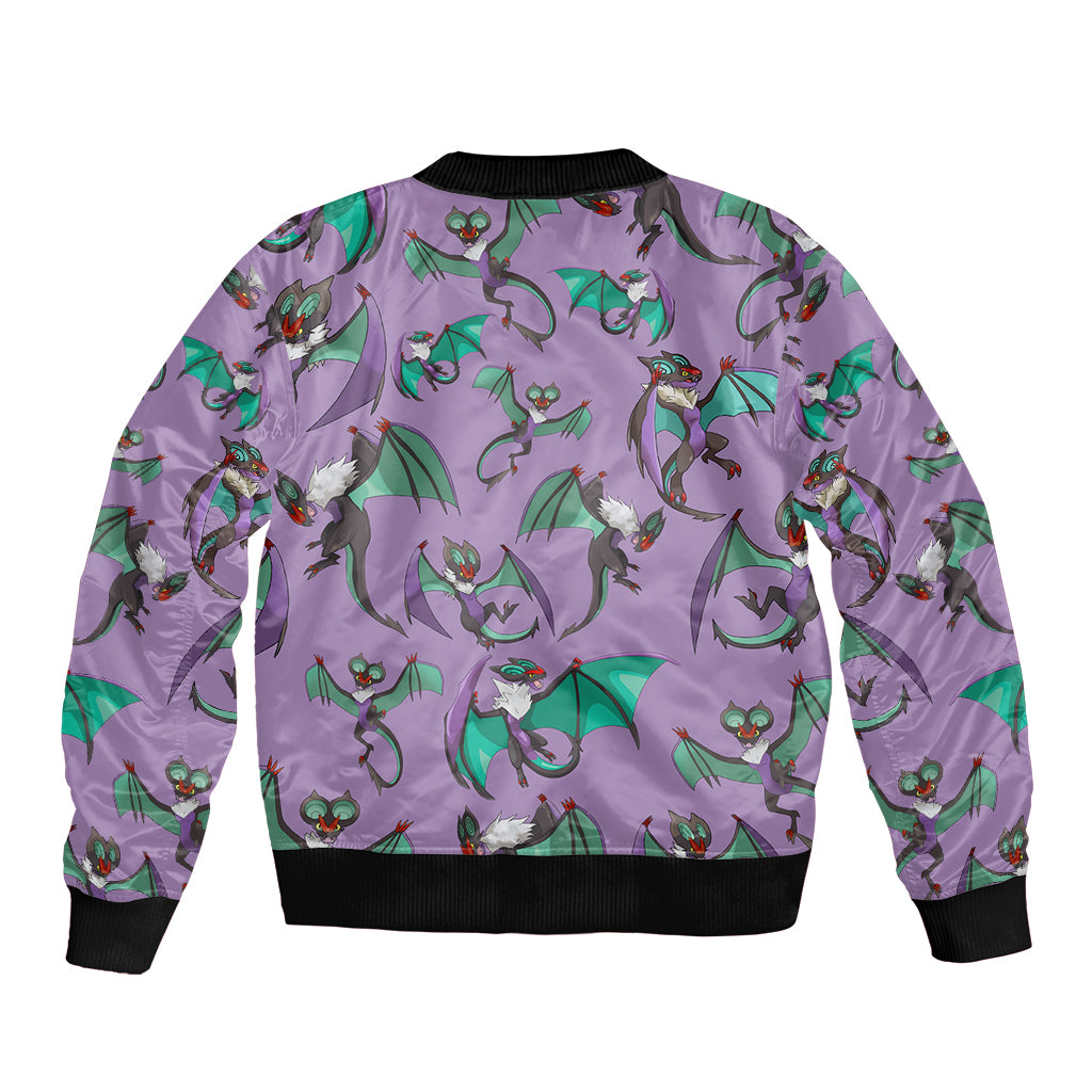 Noivern Pattern Style Bomber Jacket