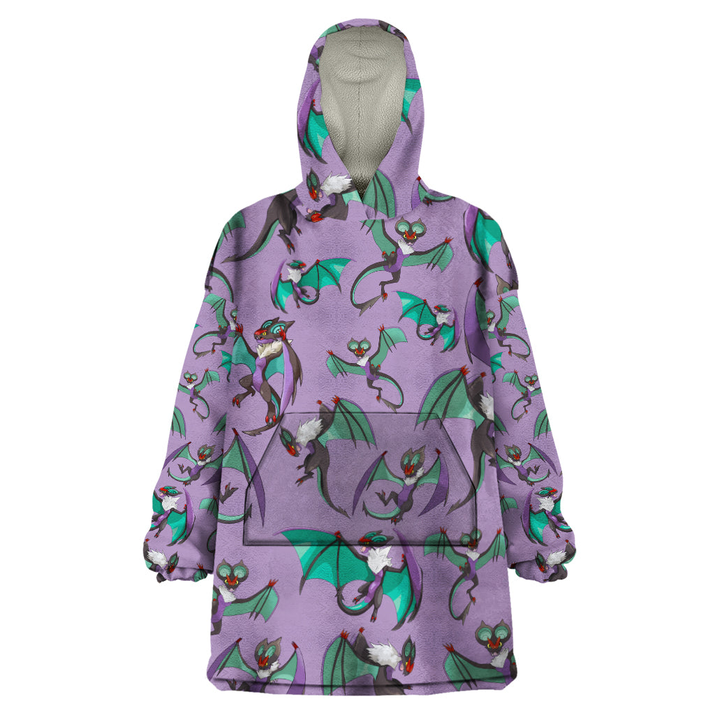 Noivern Pattern Style Wearable Blanket Hoodie