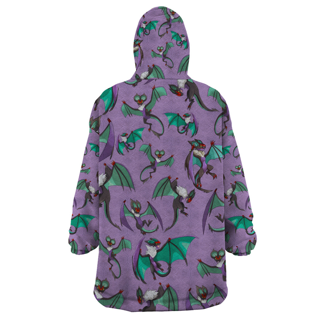 Noivern Pattern Style Wearable Blanket Hoodie