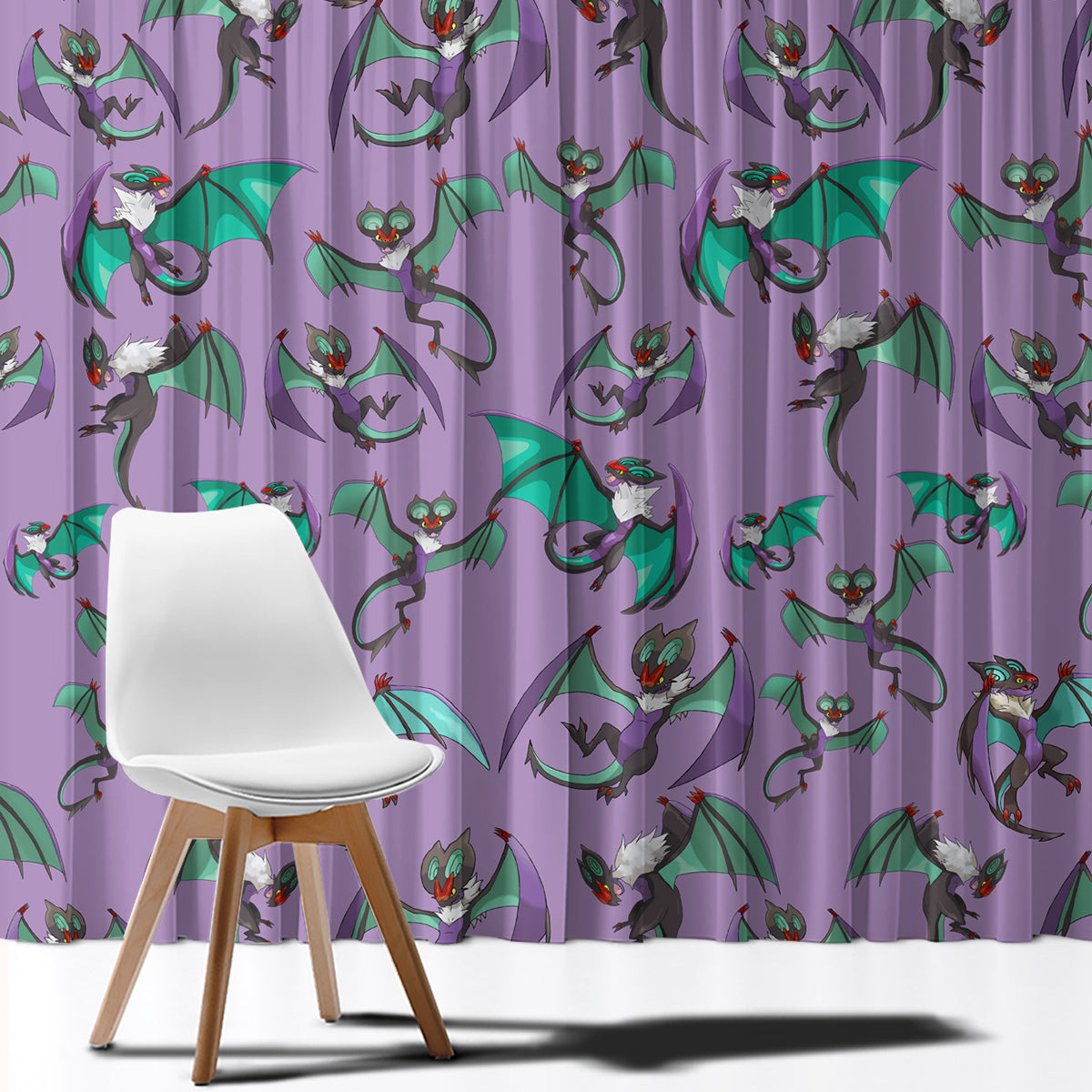 Noivern Pattern Style Window Curtain