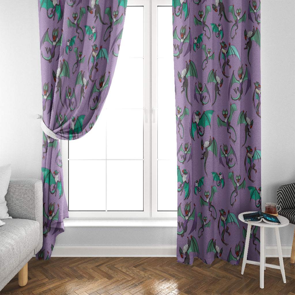 Noivern Pattern Style Window Curtain