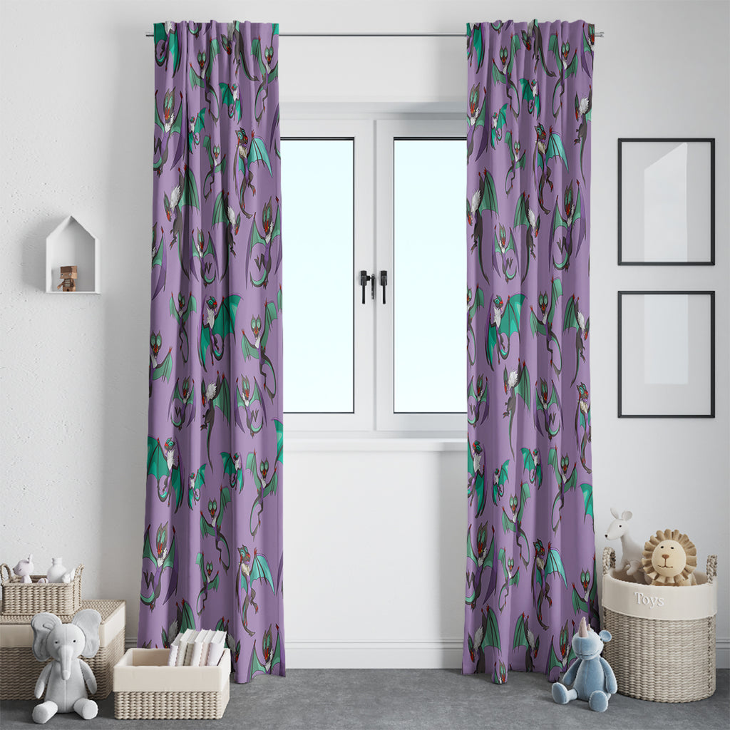 Noivern Pattern Style Window Curtain