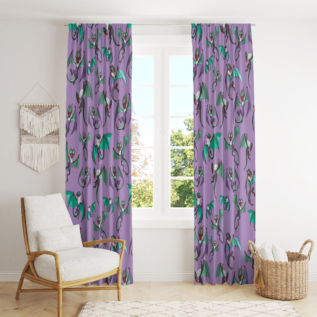 Noivern Pattern Style Window Curtain