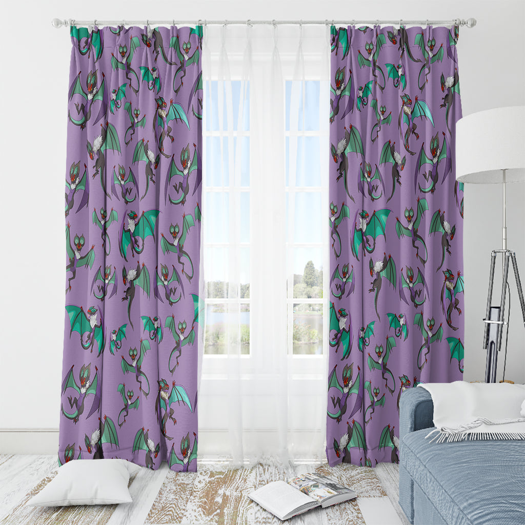 Noivern Pattern Style Window Curtain