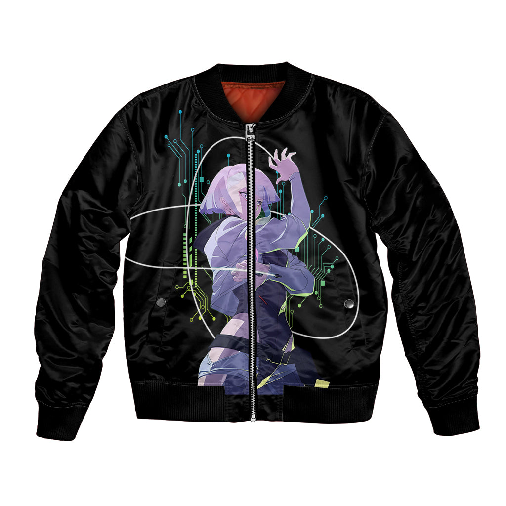 Cyberpunk Lucy - Anime Cyberpunk Bomber Jacket
