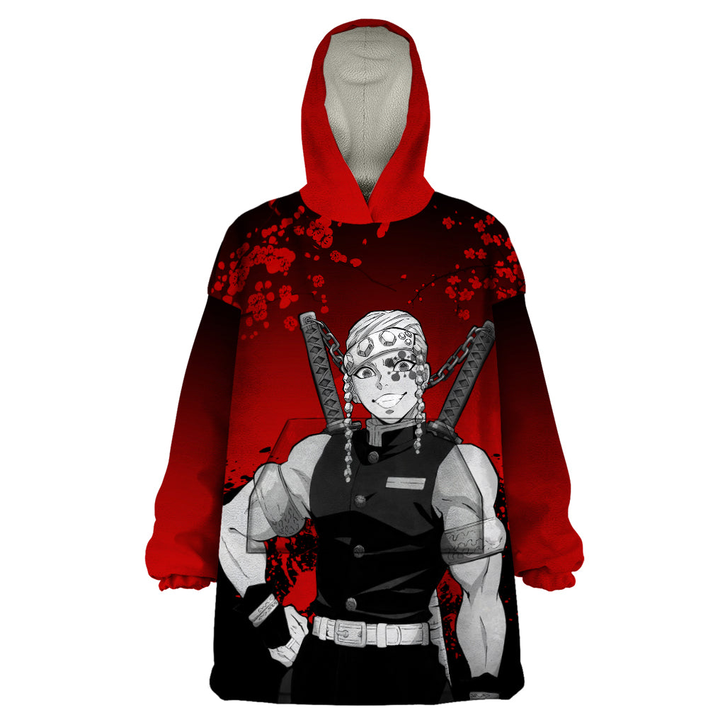 Tengen Uzui Japan Art Wearable Blanket Hoodie