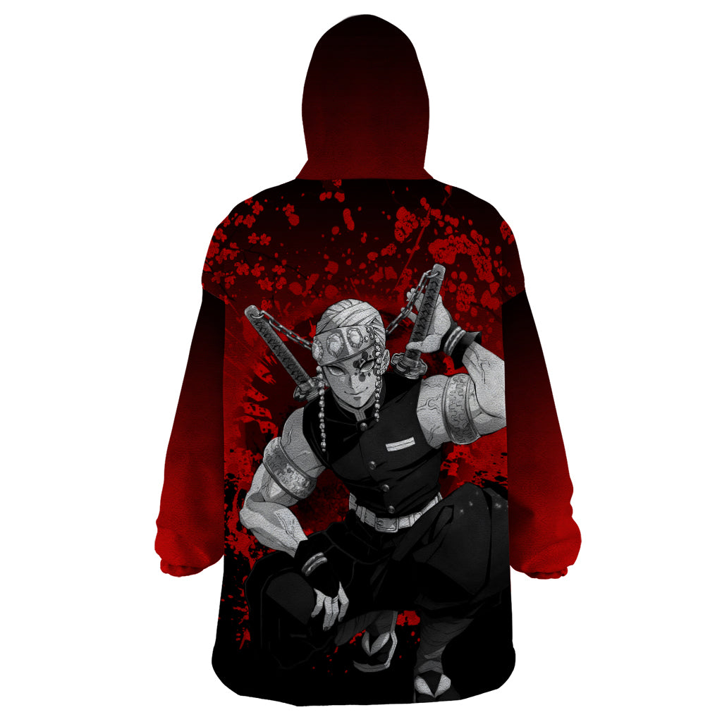 Tengen Uzui Japan Art Wearable Blanket Hoodie