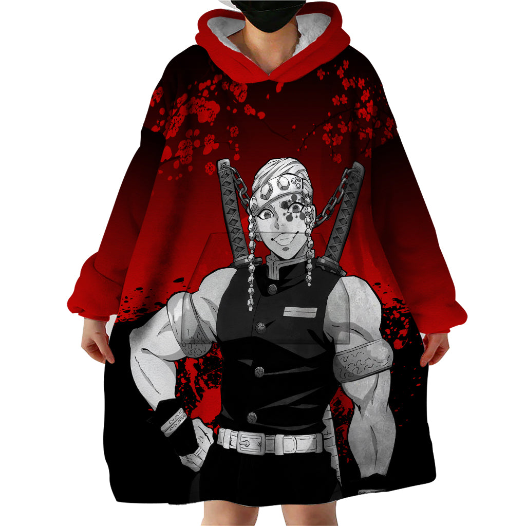 Tengen Uzui Japan Art Wearable Blanket Hoodie
