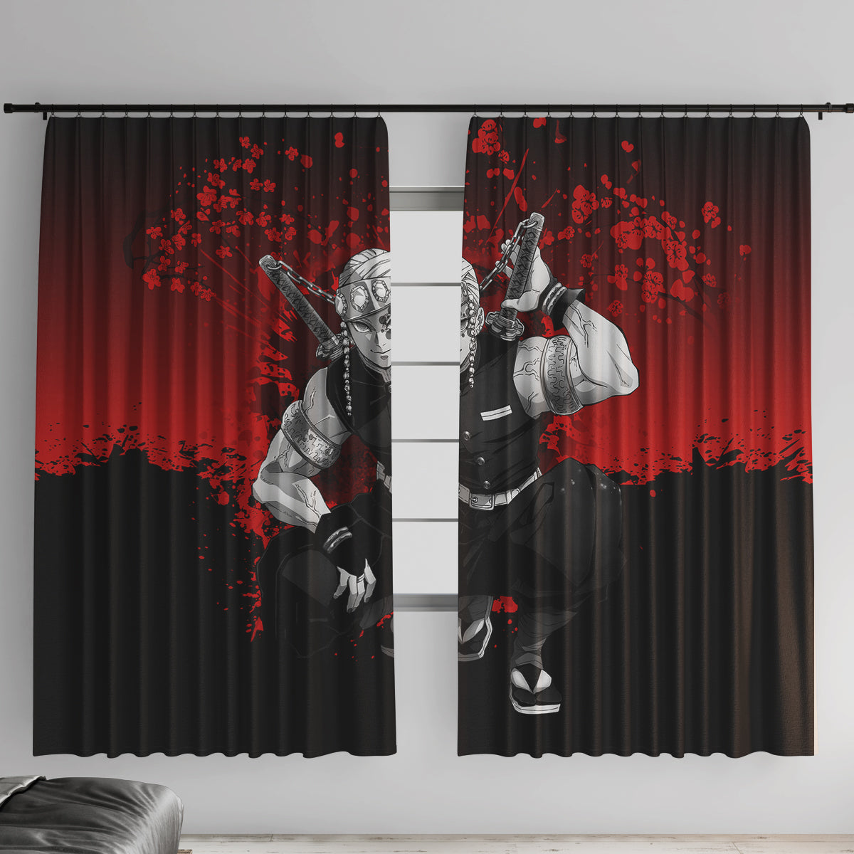 Tengen Uzui Japan Art Window Curtain
