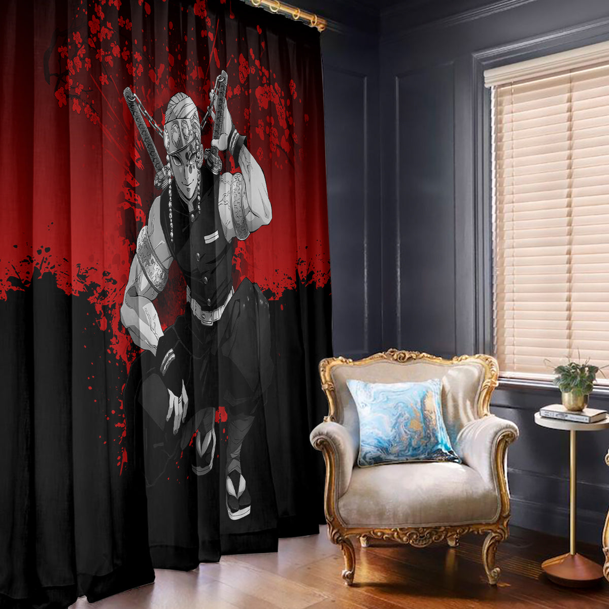 Tengen Uzui Japan Art Window Curtain