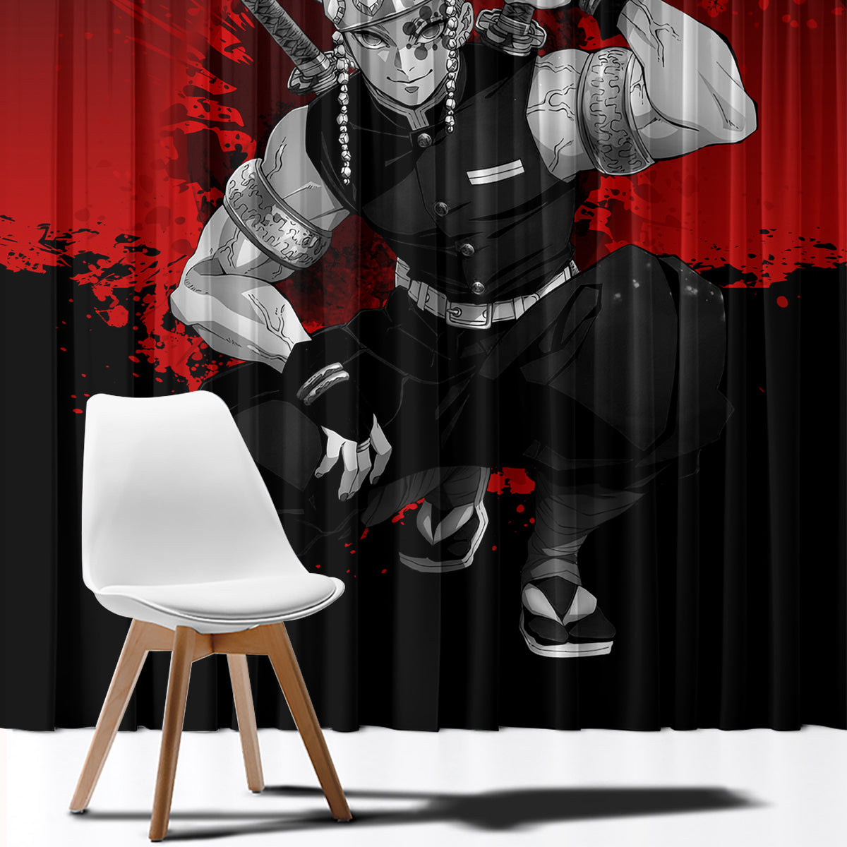 Tengen Uzui Japan Art Window Curtain