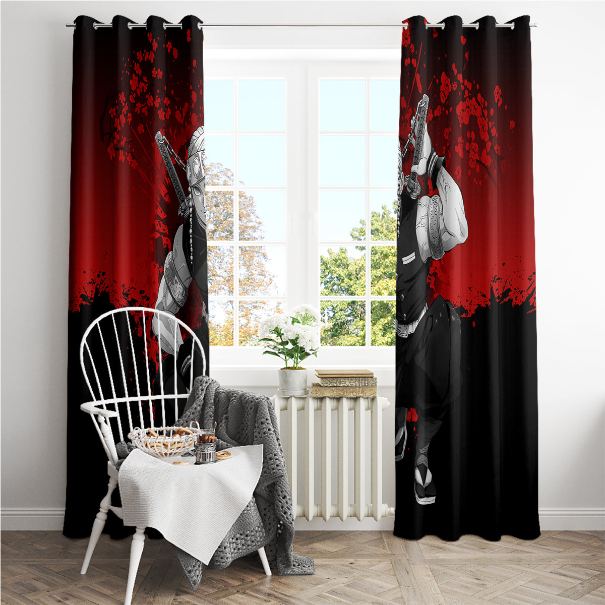 Tengen Uzui Japan Art Window Curtain