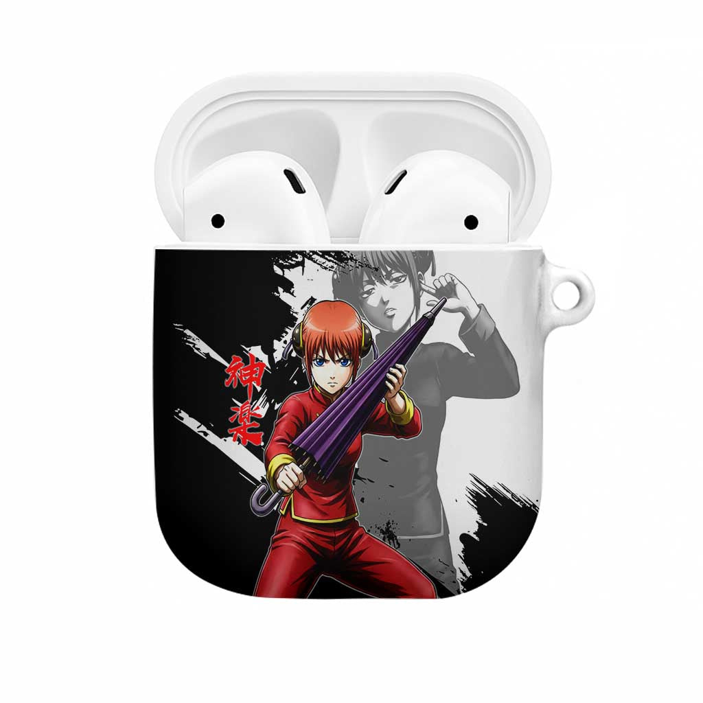 Kagura AirPods Case Fierce Comedy Martial Ink Style