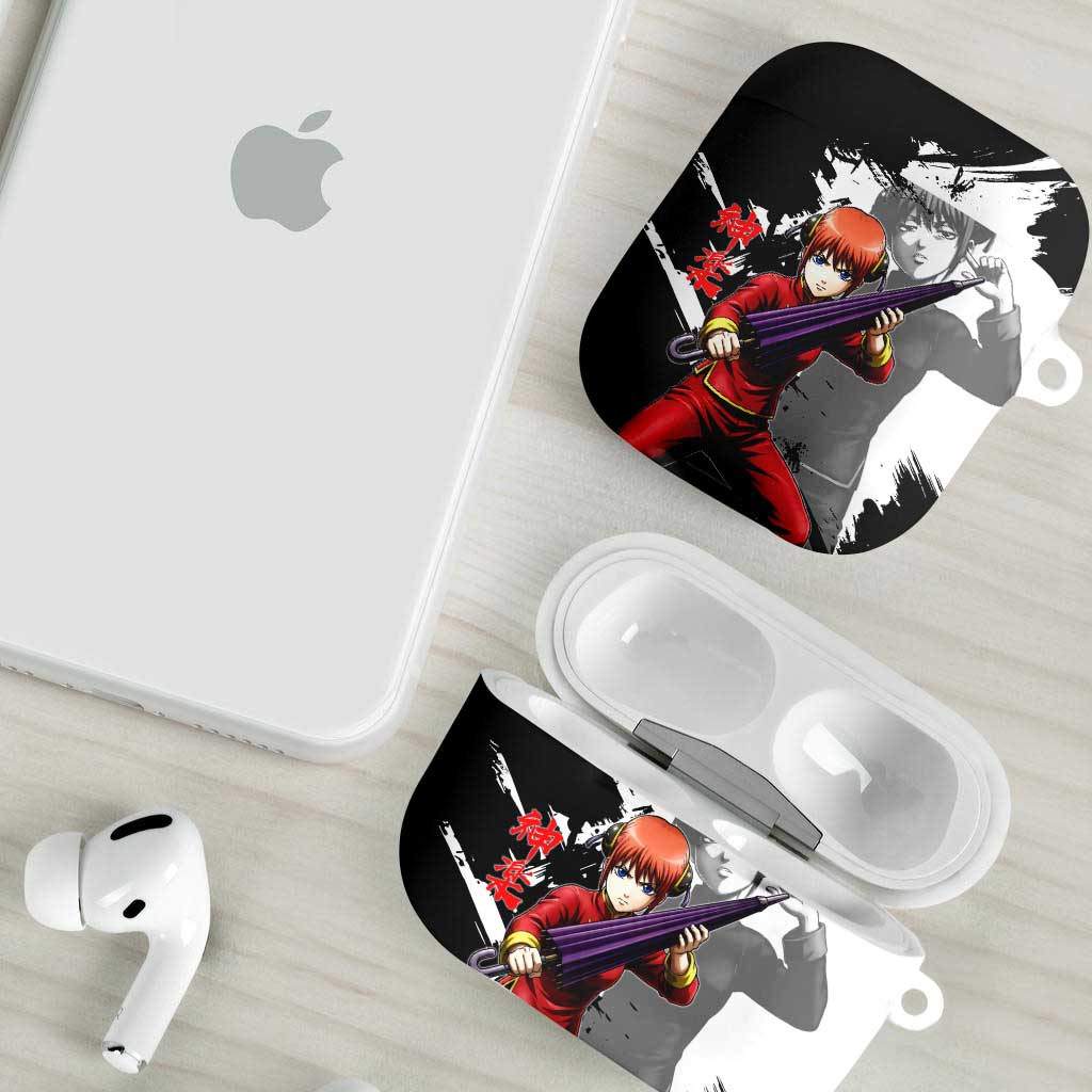 Kagura AirPods Case Fierce Comedy Martial Ink Style