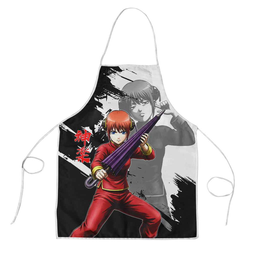 Kagura Apron Fierce Comedy Martial Ink Style