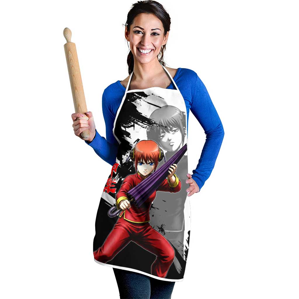 Kagura Apron Fierce Comedy Martial Ink Style