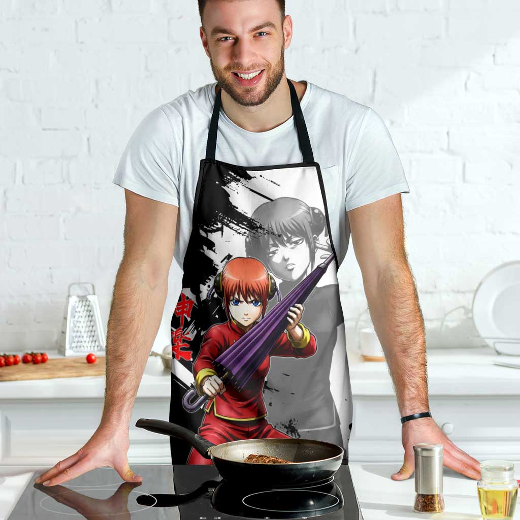 Kagura Apron Fierce Comedy Martial Ink Style