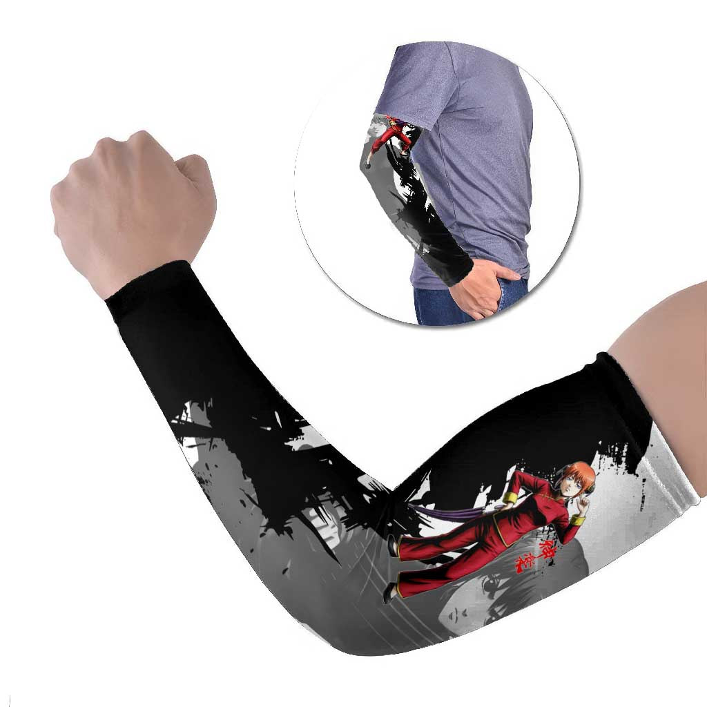 Kagura Arm Sleeves Fierce Comedy Martial Ink Style