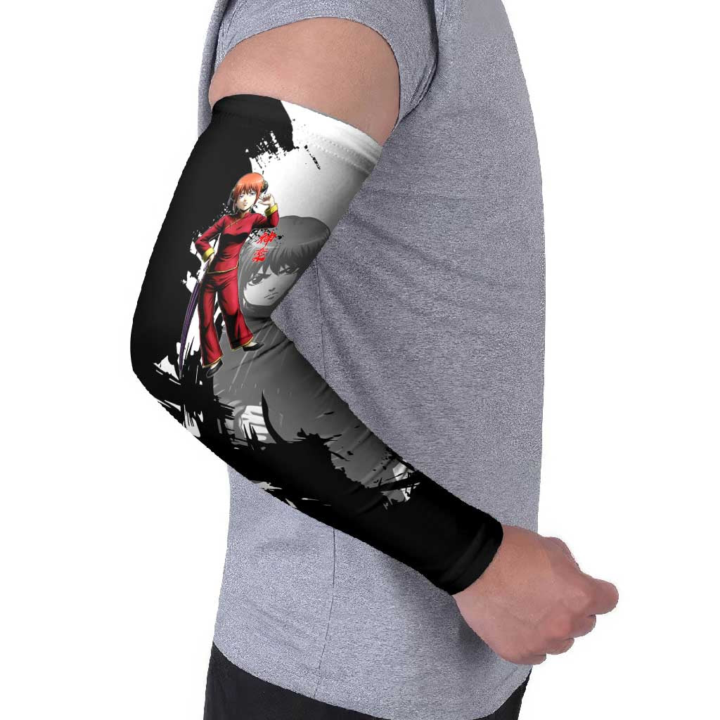 Kagura Arm Sleeves Fierce Comedy Martial Ink Style