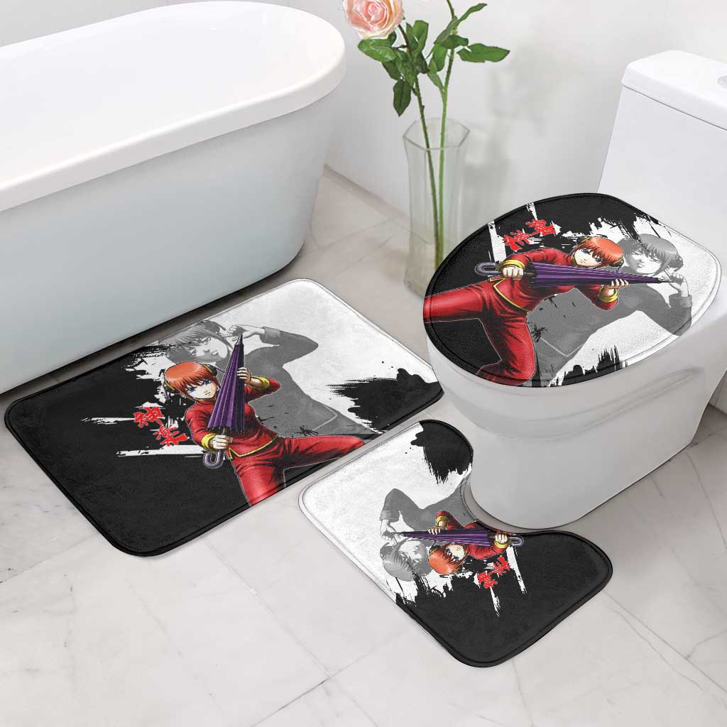 Kagura Bathroom Set Fierce Comedy Martial Ink Style
