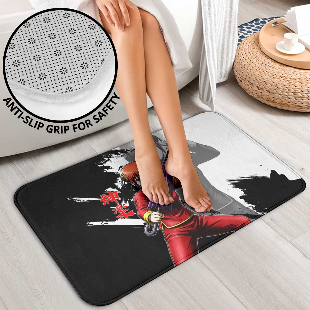 Kagura Bathroom Set Fierce Comedy Martial Ink Style