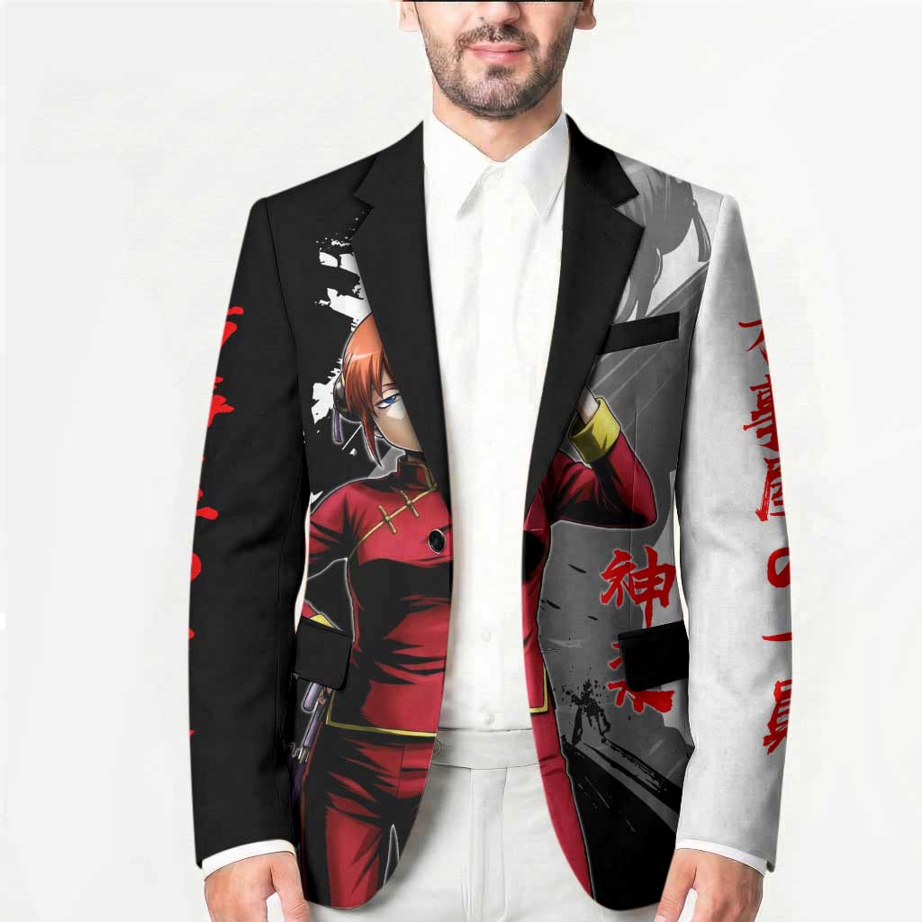 Kagura Blazer Fierce Comedy Martial Ink Style