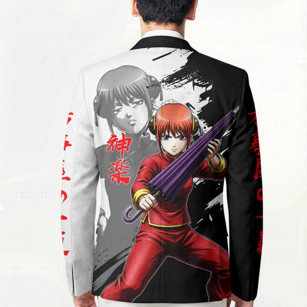 Kagura Blazer Fierce Comedy Martial Ink Style