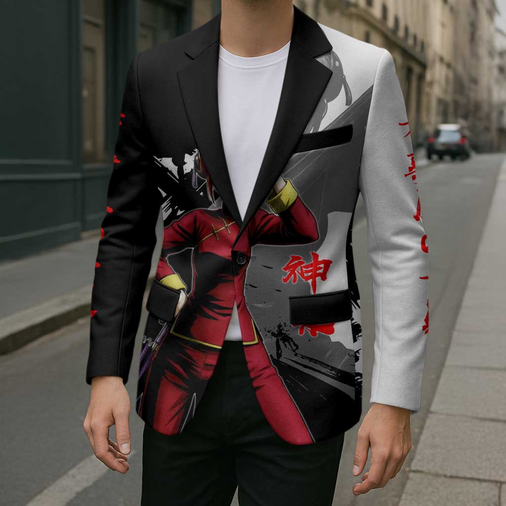 Kagura Blazer Fierce Comedy Martial Ink Style