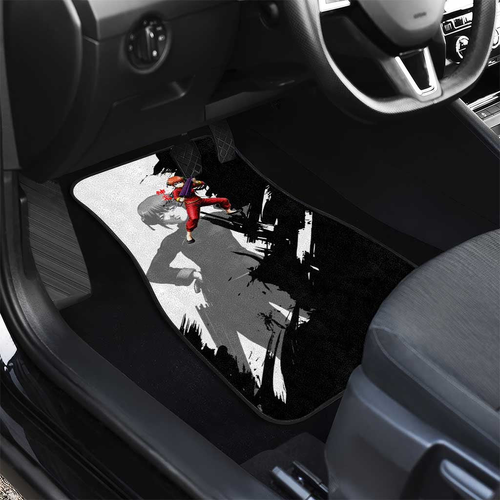 Kagura Car Mats Fierce Comedy Martial Ink Style