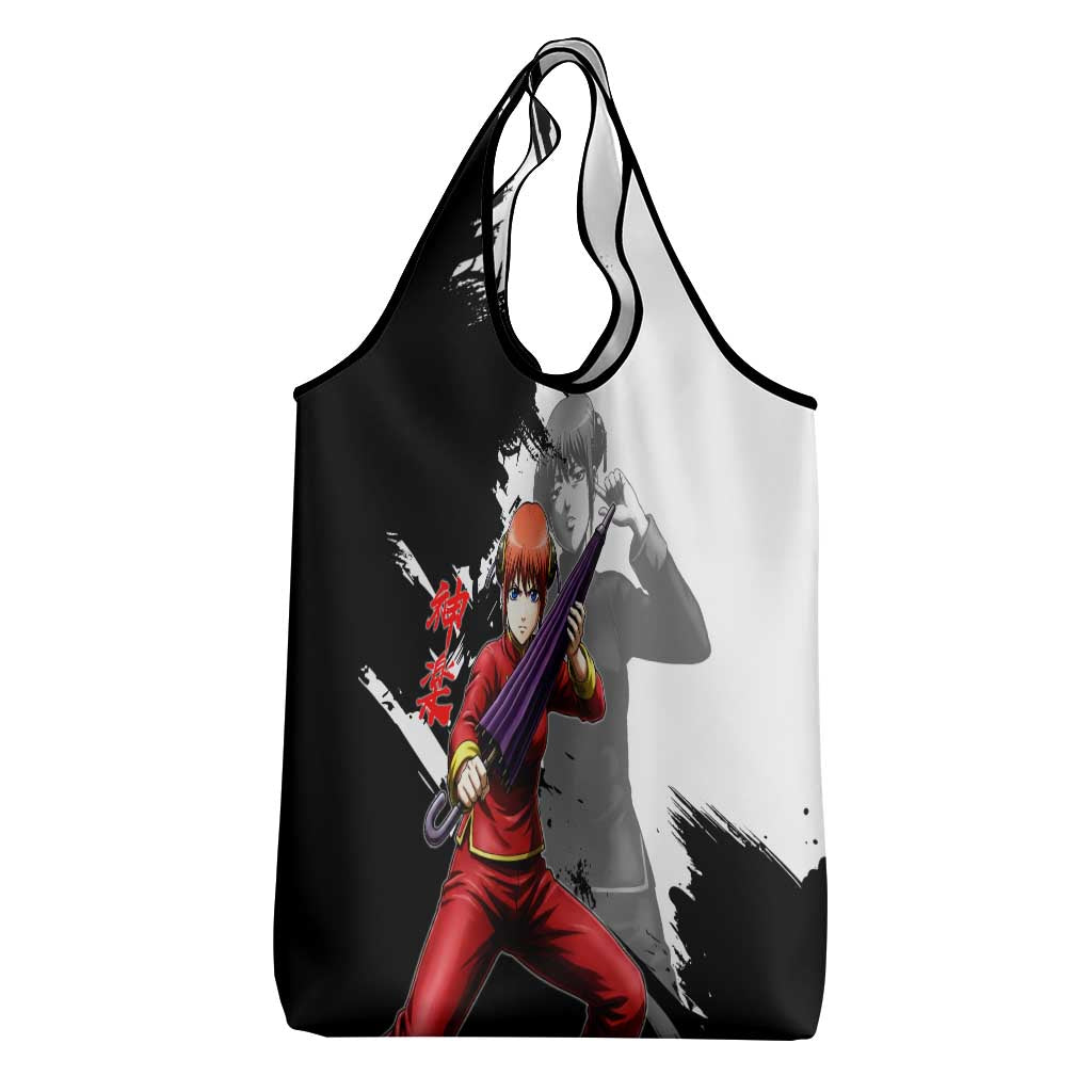 Kagura Grocery Bag Fierce Comedy Martial Ink Style