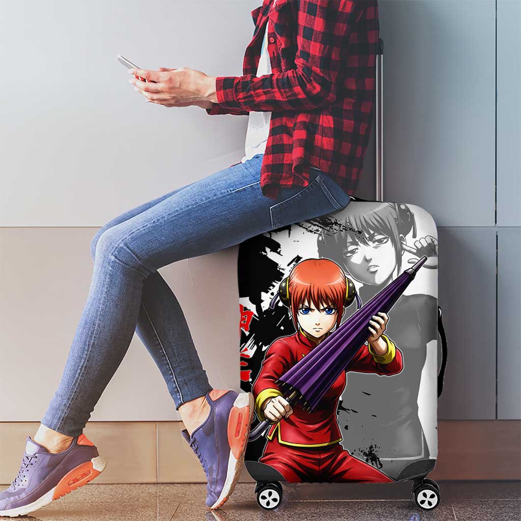 Kagura Luggage Cover Fierce Comedy Martial Ink Style