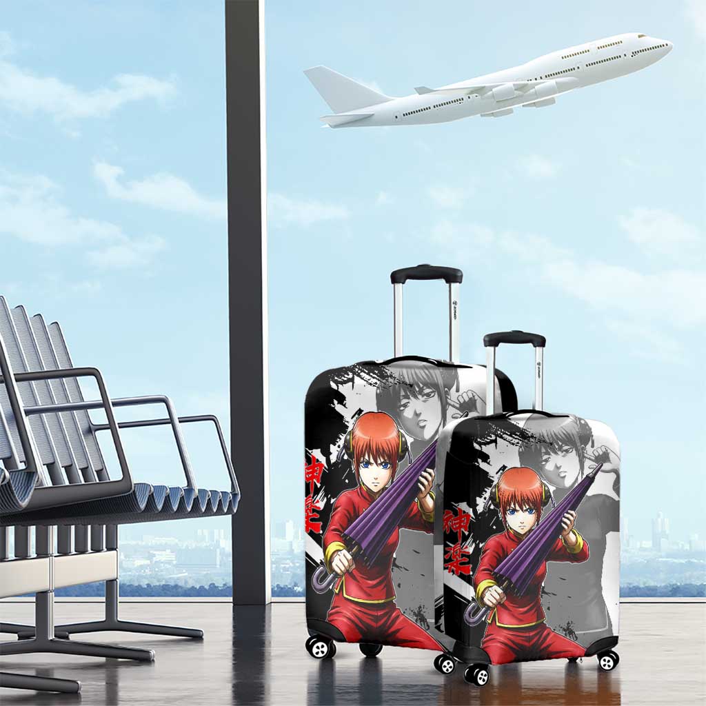 Kagura Luggage Cover Fierce Comedy Martial Ink Style