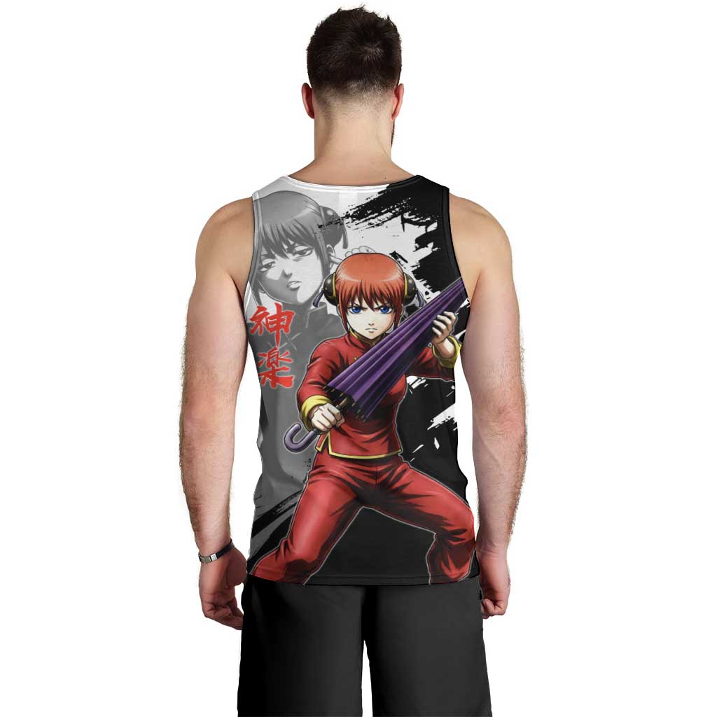 Kagura Men Tank Top Fierce Comedy Martial Ink Style