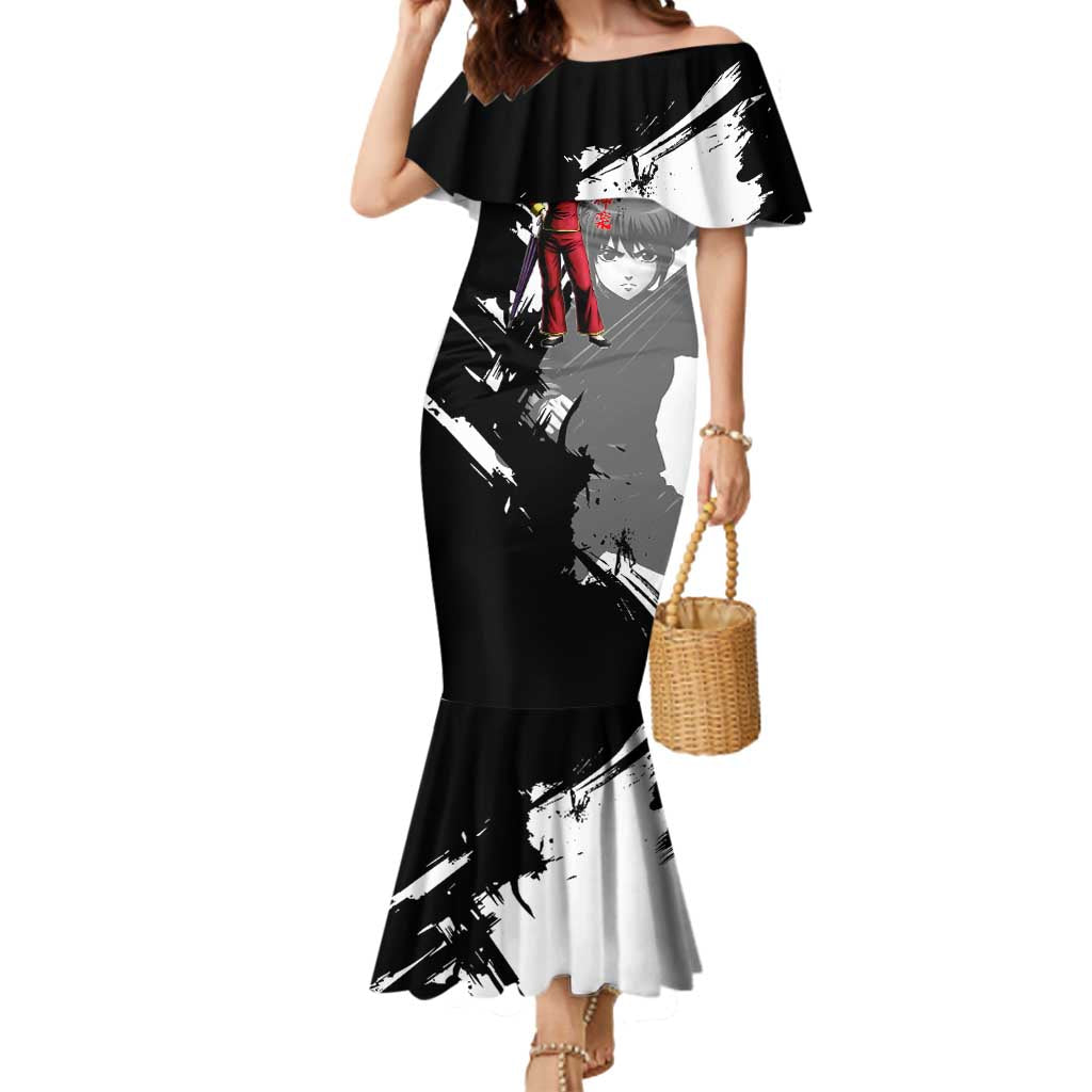 Kagura Mermaid Dress Fierce Comedy Martial Ink Style