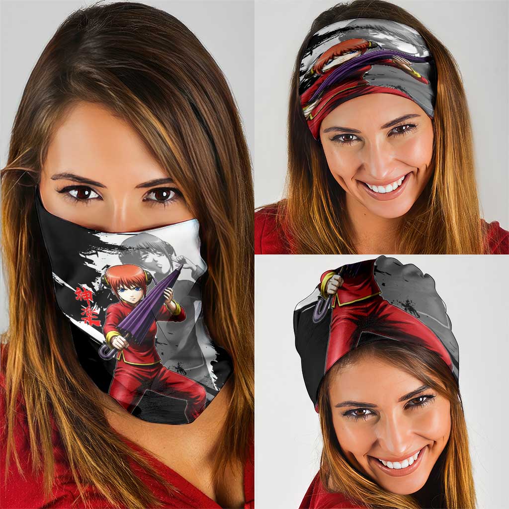 Kagura Neck Gaiter Fierce Comedy Martial Ink Style