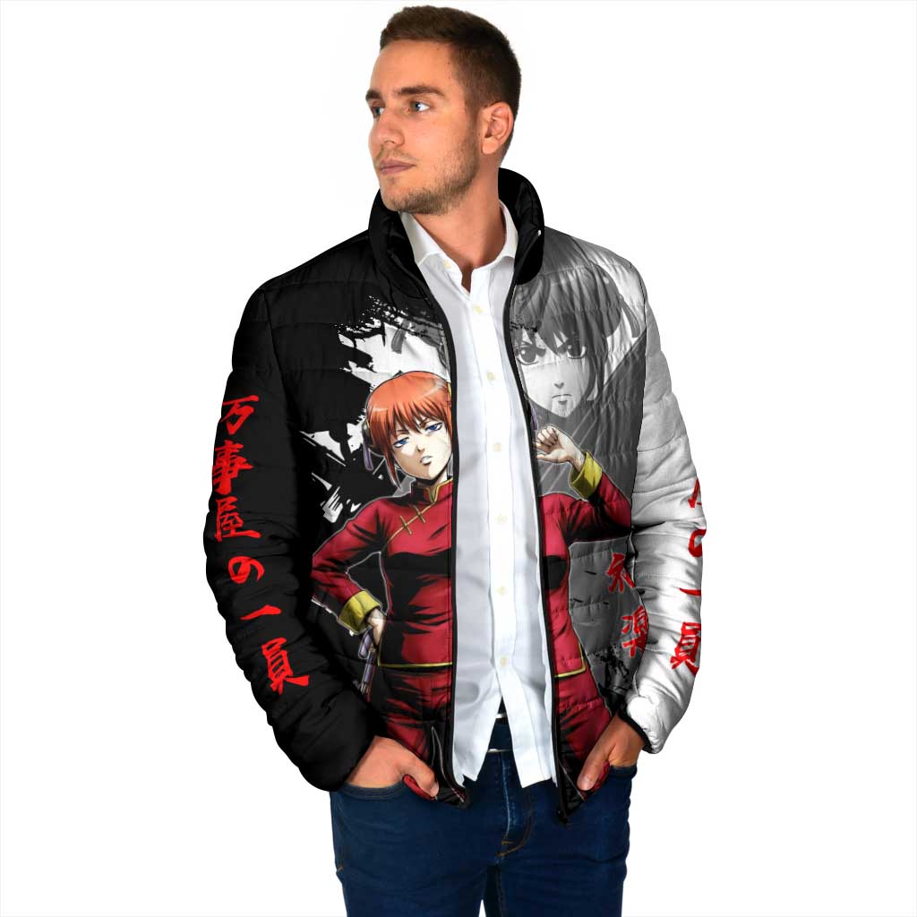 Kagura Padded Jacket Fierce Comedy Martial Ink Style