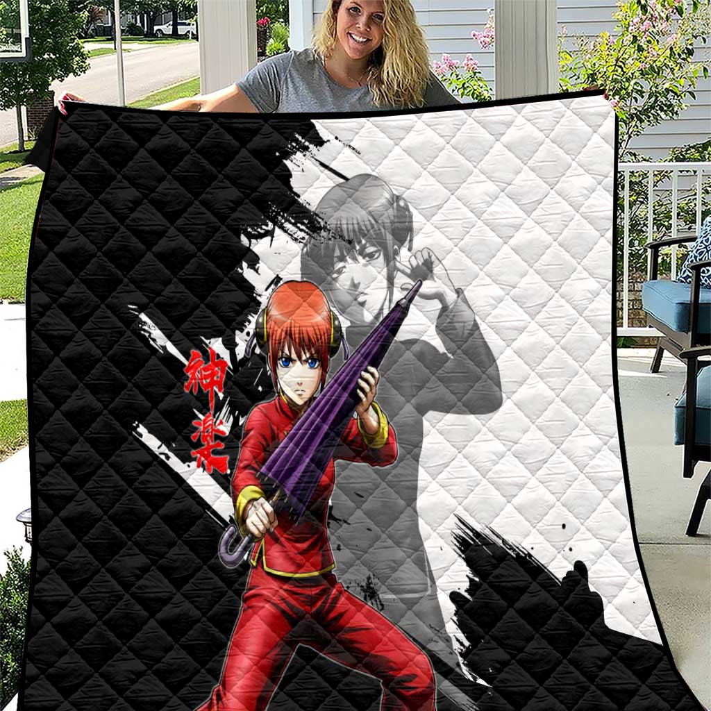 Kagura Quilt Fierce Comedy Martial Ink Style