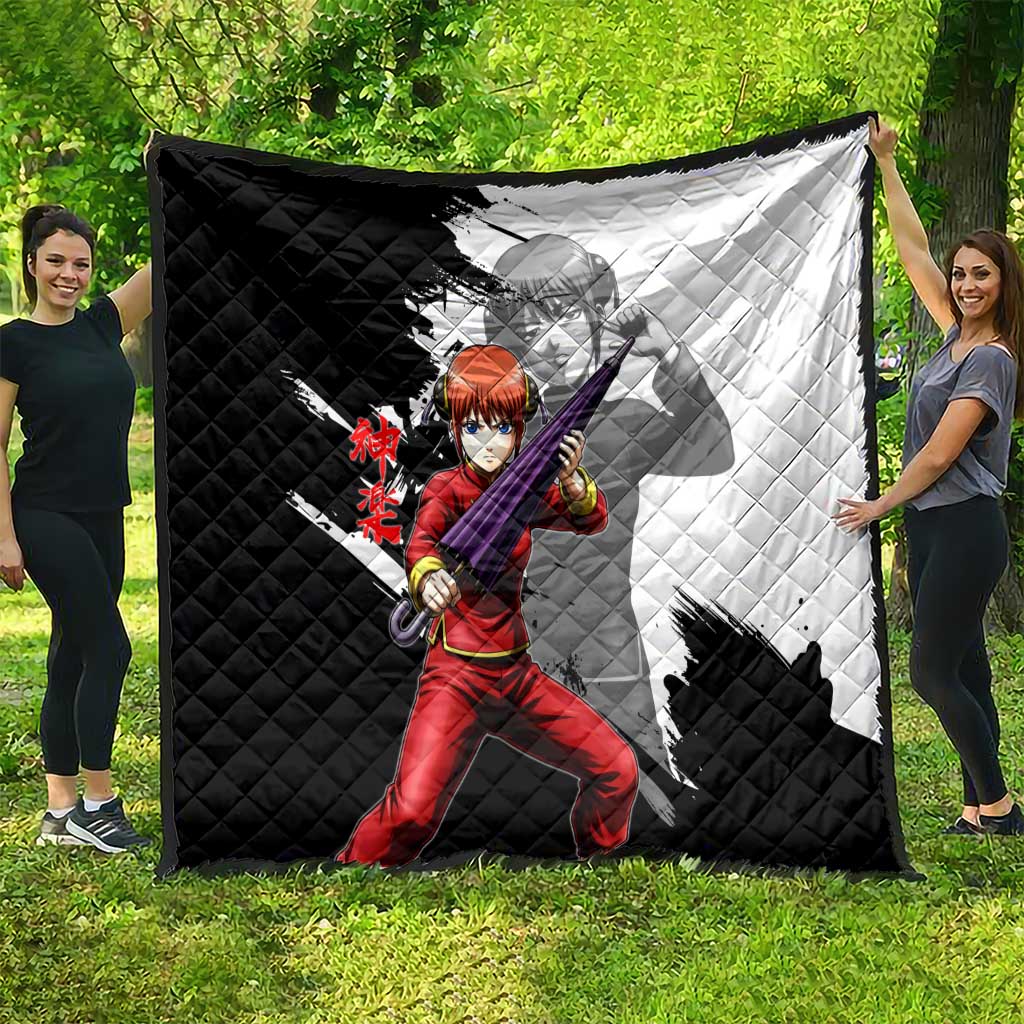 Kagura Quilt Fierce Comedy Martial Ink Style
