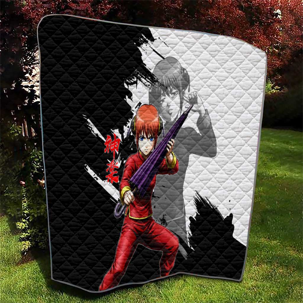 Kagura Quilt Fierce Comedy Martial Ink Style