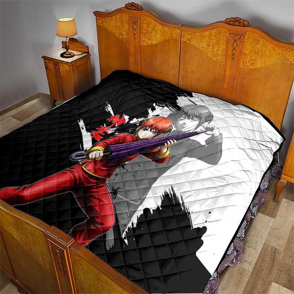 Kagura Quilt Fierce Comedy Martial Ink Style