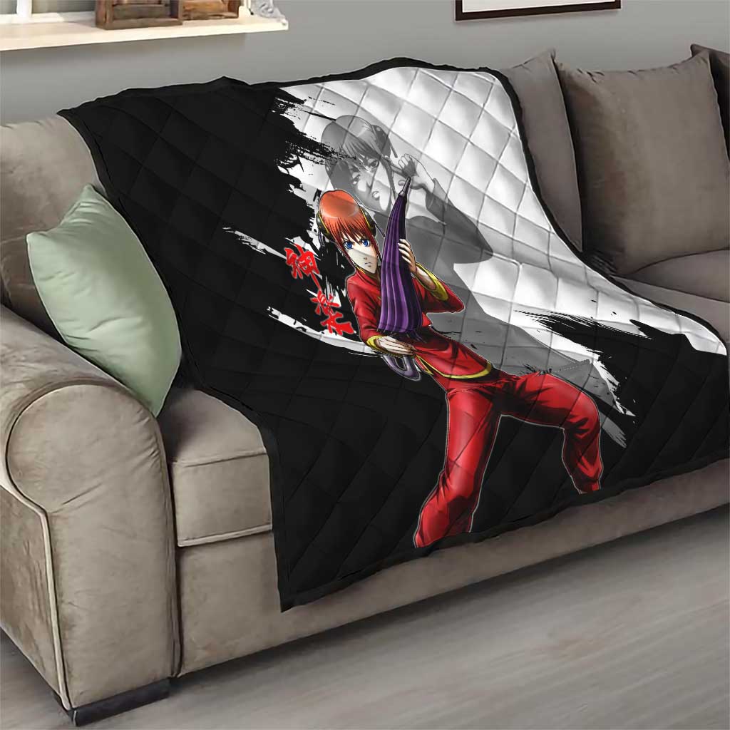 Kagura Quilt Fierce Comedy Martial Ink Style